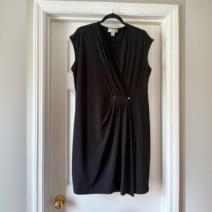 MICHAEL KORS Elegant Black Sleeveless Dress LBD XL